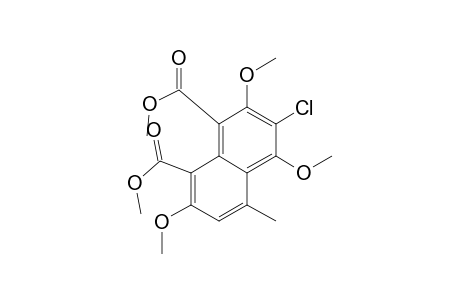 1,8-Naphthalenedicarboxylic acid, 3-chloro-2,4,7-trimethoxy-5-methyl-, dimethyl ester