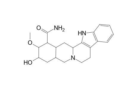 16-Carboxamido-18-hydroxy-17-methoxyalloylhimbane