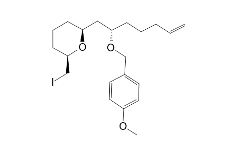 (2R,6S)-2-(iodomethyl)-6-[(2S)-2-(4-methoxybenzyl)oxyhept-6-enyl]tetrahydropyran
