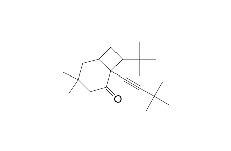 8-tert-Butyl-1-(3,3-Dimethylbutynyl)-4,4-dimethylbicyclo[4.2.0]octan-2-one