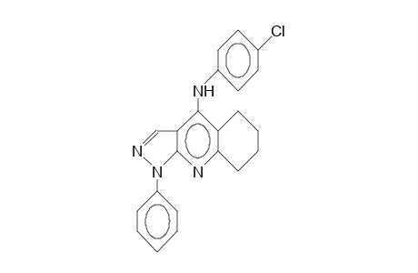 1-Phenyl-4-(4-chloro-phenyl)-5,6,7,8-tetrahydro-1H-pyrazolo(3,4-B)quinoline