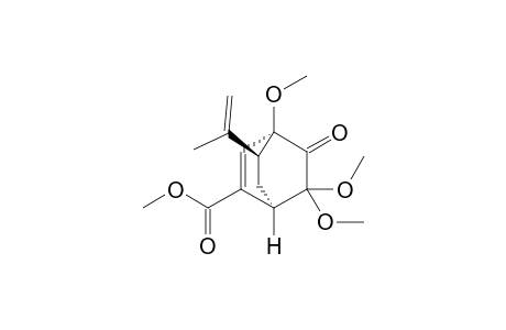 Methyl (1R*,4R*,8S*)-8-Isopropenyl-4,6,6-trimethoxy-5-oxobicyclo[2.2.2]oct-2-ene-2-carboxylate