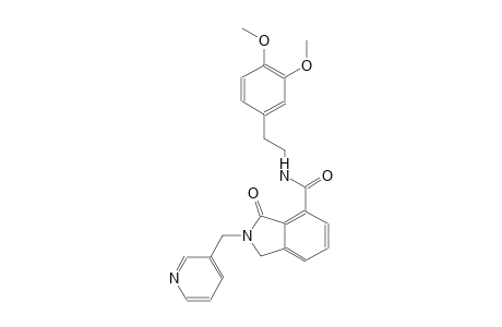 N-[2-(3,4-dimethoxyphenyl)ethyl]-3-oxo-2-(3-pyridinylmethyl)-4-isoindolinecarboxamide
