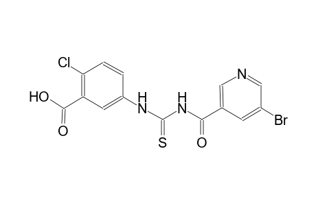 benzoic acid, 5-[[[[(5-bromo-3-pyridinyl)carbonyl]amino]carbonothioyl]amino]-2-chloro-