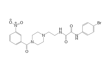 ethanediamide, N~1~-(4-bromophenyl)-N~2~-[2-[4-(3-nitrobenzoyl)-1-piperazinyl]ethyl]-