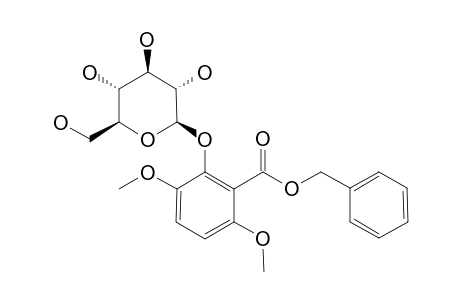 BENZYL-2-BETA-O-D-GLUCOPYRANOSYL-3,6-DIMETHOXYBENZOATE