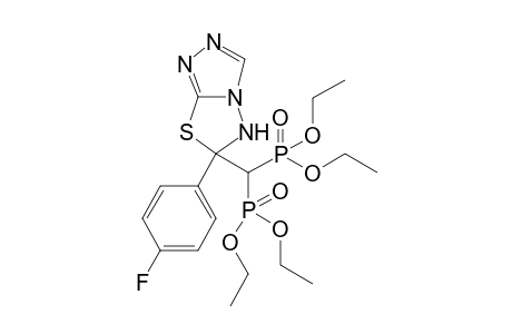Tetraethyl (6-(4-fluorophenyl)-5,6-dihydro-[1,2,4]triazolo[3,4-b][1,3,4]thiadiazol-6-yl)-methylenediphosphonate