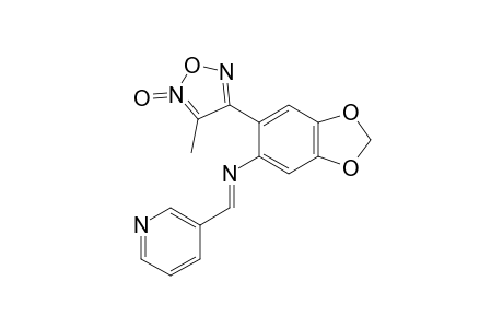 3-METHYL-4-[2-(3-PYRIDYLMETHYLEN)-AMINO-4,5-METHYLENDIOXYPHENYL]-FUROXAN