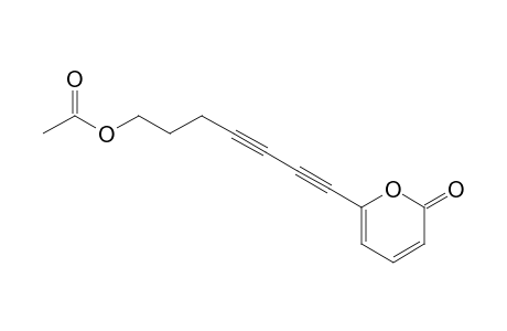 7-(6-oxidanylidenepyran-2-yl)hepta-4,6-diynyl ethanoate