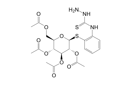 4-[o-(beta-D-GLUCOSYLTHIO)PHENYL]-3-THIOSEMICARBAZIDE, TETRAACETATE