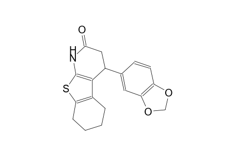 benzo[4,5]thieno[2,3-b]pyridin-2(1H)-one, 4-(1,3-benzodioxol-5-yl)-3,4,5,6,7,8-hexahydro-