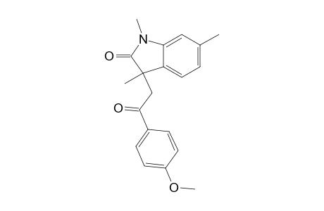 3-[2-(4-Methoxy-phenyl)-2-oxo-ethyl]-1,3,6-trimethyl-indolin-2-one