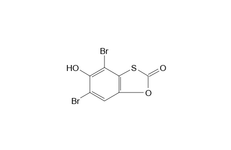 4,6-Dibromo-5-hydroxy-1,3-benzoxathiol-2-one