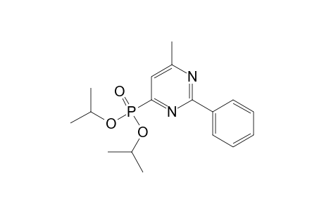 Phosphonic acid, (6-methyl-2-phenyl-4-pyrimidinyl)-, bis(1-methylethyl) ester