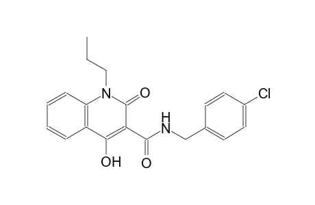 N-(4-chlorobenzyl)-4-hydroxy-2-oxo-1-propyl-1,2-dihydro-3-quinolinecarboxamide