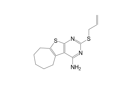 2-(allylsulfanyl)-6,7,8,9-tetrahydro-5H-cyclohepta[4,5]thieno[2,3-d]pyrimidin-4-amine