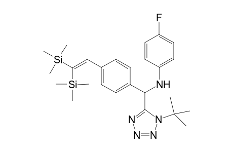 N-{[4-(2,2-Bis(trimethylsilyl)ethenyl)phenyl](1-tert-butyl-1Htetrazol-5-yl)methyl}4-flouroaniline