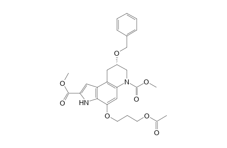(8S)-4-(3-acetoxypropoxy)-8-benzoxy-3,7,8,9-tetrahydropyrrolo[3,2-f]quinoline-2,6-dicarboxylic acid dimethyl ester
