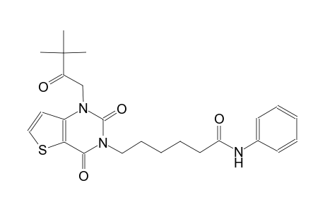 6-(1-(3,3-dimethyl-2-oxobutyl)-2,4-dioxo-1,4-dihydrothieno[3,2-d]pyrimidin-3(2H)-yl)-N-phenylhexanamide
