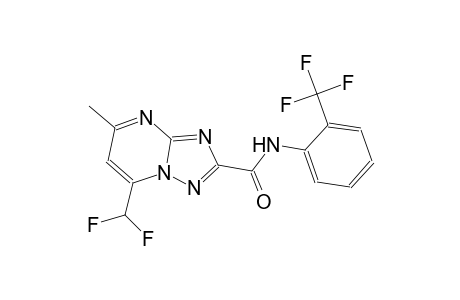 7-(difluoromethyl)-5-methyl-N-[2-(trifluoromethyl)phenyl][1,2,4]triazolo[1,5-a]pyrimidine-2-carboxamide