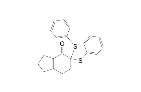 4H-Inden-4-one, 1,2,3,5,6,7-hexahydro-5,5-bis(phenylthio)-