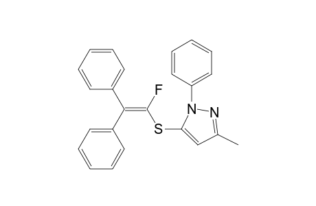 5-((1-fluoro-2,2-diphenylvinyl)thio)-3-methyl-1-phenyl-1H-pyrazole