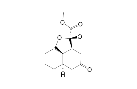 METHYL-(3SR*,3AR*,6AR*,10AR*)-3-HYDROXY-5-OXOPERHYDRONAPHTHO-[1,8A-C]-FURAN-3-CARBOXYALATE