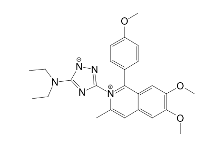 [5-[6,7-dimethoxy-1-(4-methoxyphenyl)-3-methyl-isoquinolin-2-ium-2-yl]-1,2-diaza-4-azanidacyclopenta-2,5-dien-3-yl]-diethyl-amine