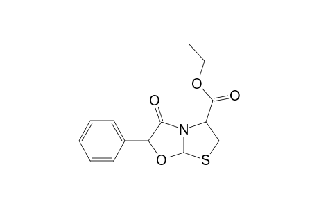 4-Thiazolidinecarboxylic acid, 3-(oxophenylacetyl)-, ethyl ester, (-)-