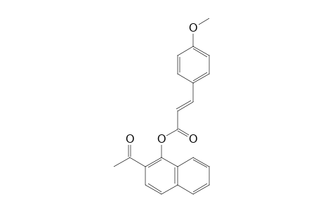 (E)-2-ACETYL-NAPHTHALEN-1-YL-3-(4-METHOXYPHENYL)-ACRYLATE