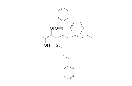 (2RS,3SR,4SR,5SR)-5-Diphenylphosphinoyl-4-(3-phenylpropylsulfanyl)decan-2,3-diol