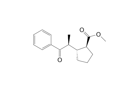 (1S,2R)-2-[(1S)-2-keto-1-methyl-2-phenyl-ethyl]cyclopentanecarboxylic acid methyl ester