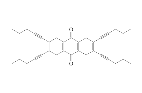 1,4,5,8-Tetrahydro-2,3,6,7-tetrakis(1'-pentynyl)-9,10-anthraquinone