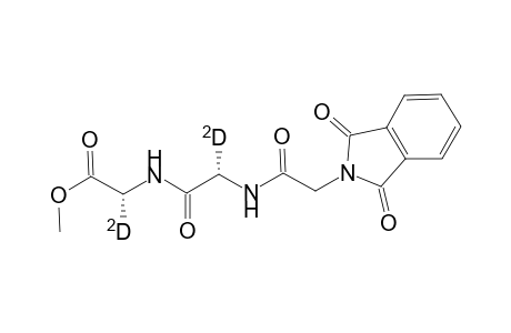 N-phthaloylalanyl-.alpha.-deuterioglycyl-.alpha.-deuterioglycine Methyl Ester