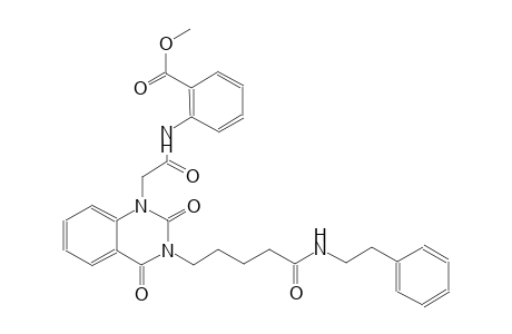 methyl 2-{[(2,4-dioxo-3-{5-oxo-5-[(2-phenylethyl)amino]pentyl}-3,4-dihydro-1(2H)-quinazolinyl)acetyl]amino}benzoate
