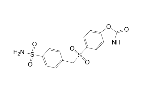 Benzenesulfonamide, 4-[[(2,3-dihydro-2-oxo-5-benzoxazolyl)sulfonyl]methyl]-