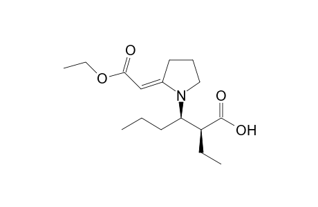 (2S,3R)-3-[2'-(Ethoxycarbonylmethylene)pyrrolidin-1'-yl]-2-ethylhexanoic acid