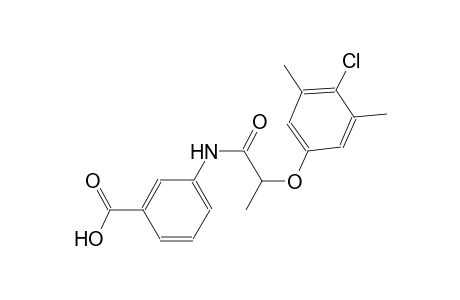 3-{[2-(4-chloro-3,5-dimethylphenoxy)propanoyl]amino}benzoic acid