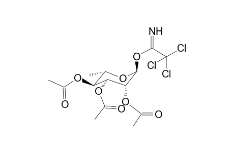 O-(2,3,4-Tri-O-acetyl-a-l-rhamnopyranosyl)-trichloroacetimidate