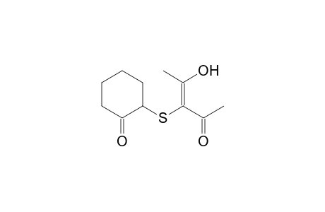 2-[(E)-1-acetyl-2-hydroxy-prop-1-enyl]sulfanylcyclohexanone