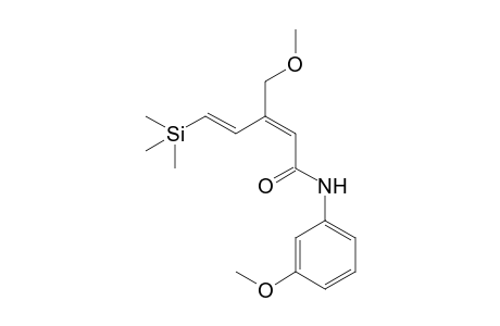 (2E,4E)-3-(Methoxymethyl)-N-(3-methoxyphenyl)-5-(trimethylsilyl)penta-2,4-dienamide