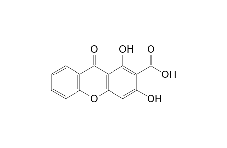 9H-Xanthene-2-carboxylic acid, 1,3-dihydroxy-9-oxo-
