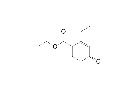 2-Cyclohexene-1-carboxylic acid, 2-ethyl-4-oxo-, ethyl ester