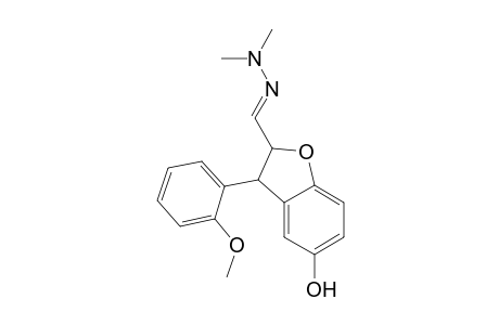 2,3-Dihydro-5-hydroxy-3-(2-methoxyphenyl)benzofuran-2-carboxaldehyde N,N-dimethylhydrazone
