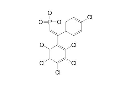 2-(1-HYDROXY-2,3,4,5-TETRACHLOROPHENYL)-2-(PARA-CHLOROPHENYL)-VINYLPHOSPHONIC_ACID