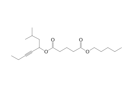 Glutaric acid, 2-methyloct-5-yn-4-yl pentyl ester