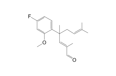 (E)-4-(4-Fluoro-2-methoxyphenyl)-2,4,7-trimethyloct-2,6-dienal
