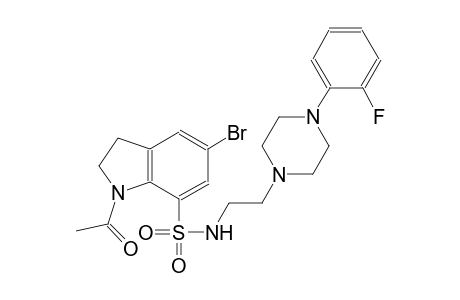 1-acetyl-5-bromo-N-{2-[4-(2-fluorophenyl)-1-piperazinyl]ethyl}-7-indolinesulfonamide