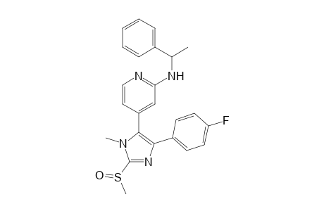 {4-[5-(4-Fluorophenyl)-2-methanesulfinyl-3-methyl-3H-imidazol-4-yl]pyridin-2-yl}(1-phenylethyl)amine
