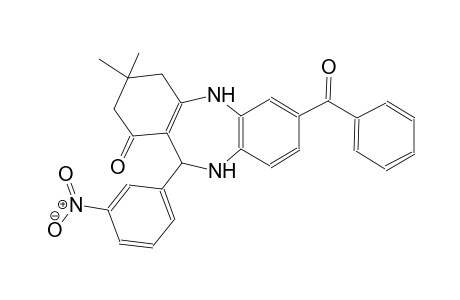 7-benzoyl-3,3-dimethyl-11-(3-nitrophenyl)-2,3,4,5,10,11-hexahydro-1H-dibenzo[b,e][1,4]diazepin-1-one